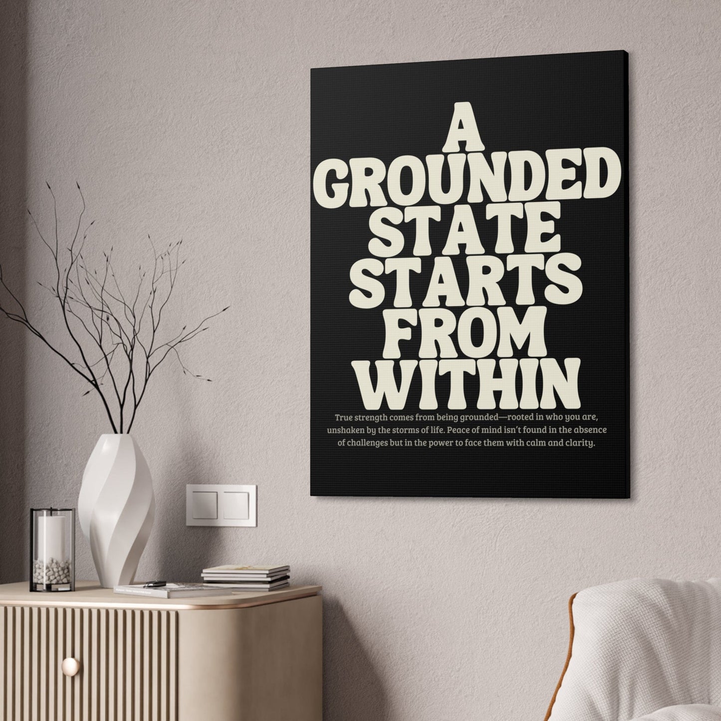 "A Grounded State" Wall Canvas, 1.5'' Depth