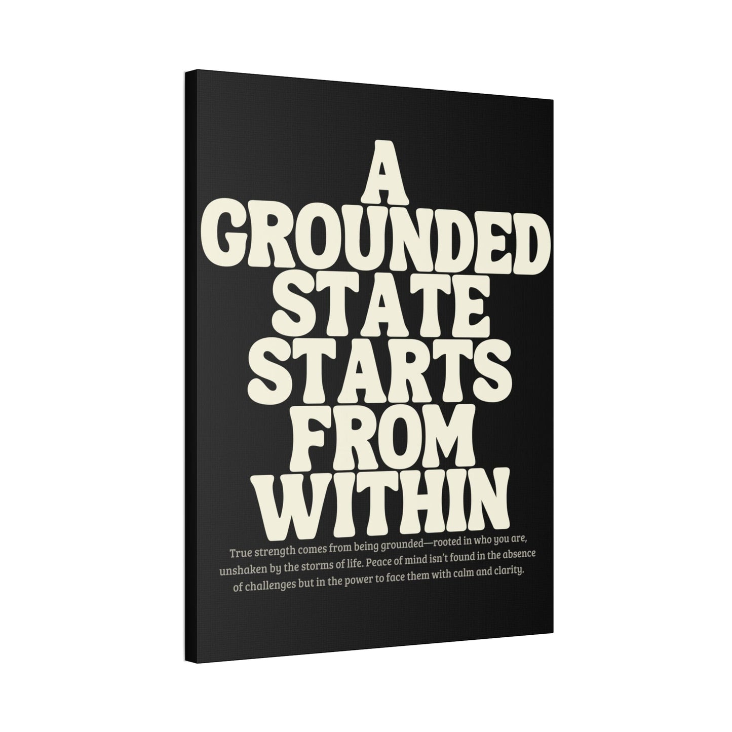 "A Grounded State" Wall Canvas, 1.5'' Depth